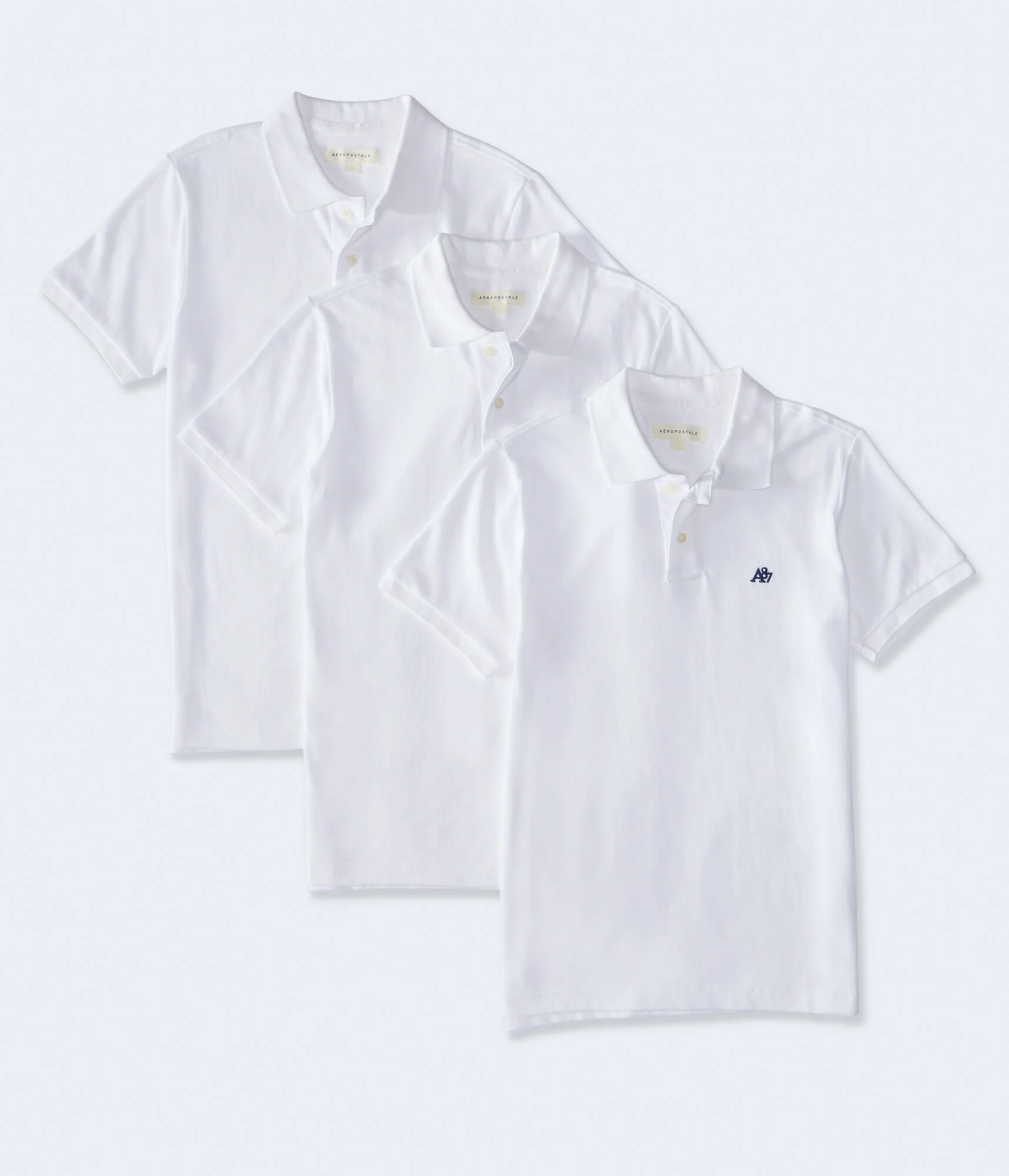 A87 Logo Piqué Polo 3-Pack
